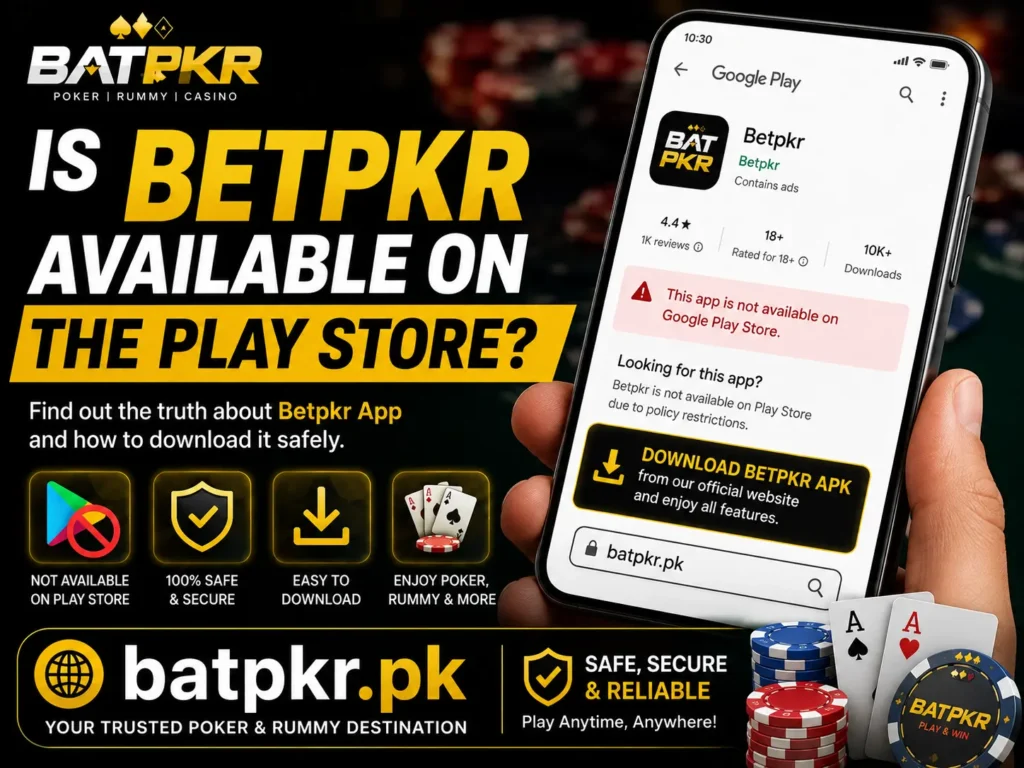 Is Betpkr Available on the Play Store