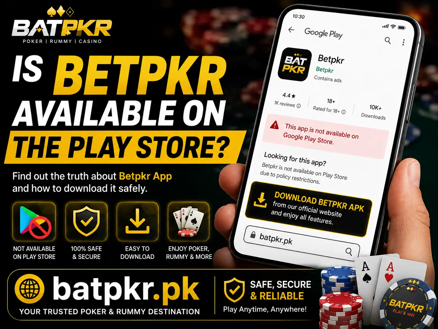 Is Betpkr Available on the Play Store